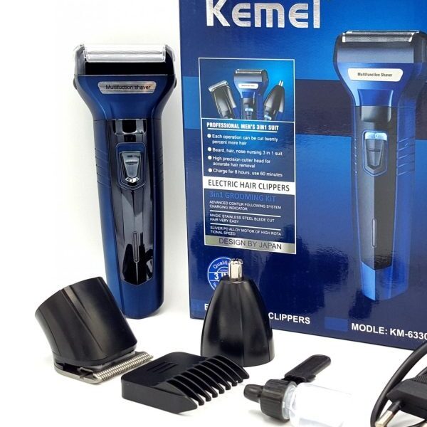 Kemei KM-6330: ৩-ইন-১ গ্রুমিং কিট শেভার ও ট্রিমার (পুরুষদের জন্য)